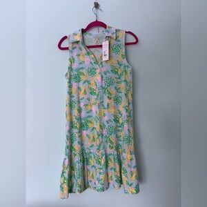 Lilly Pulitzer Sleeveless Dress - Yellow and Green lemons